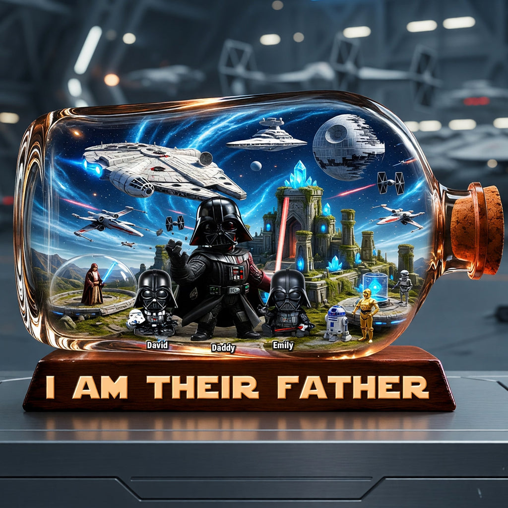 Personalized Acrylic Plaque I Am Their Father Gift for Dad Acrylic Plaque GradoCreations