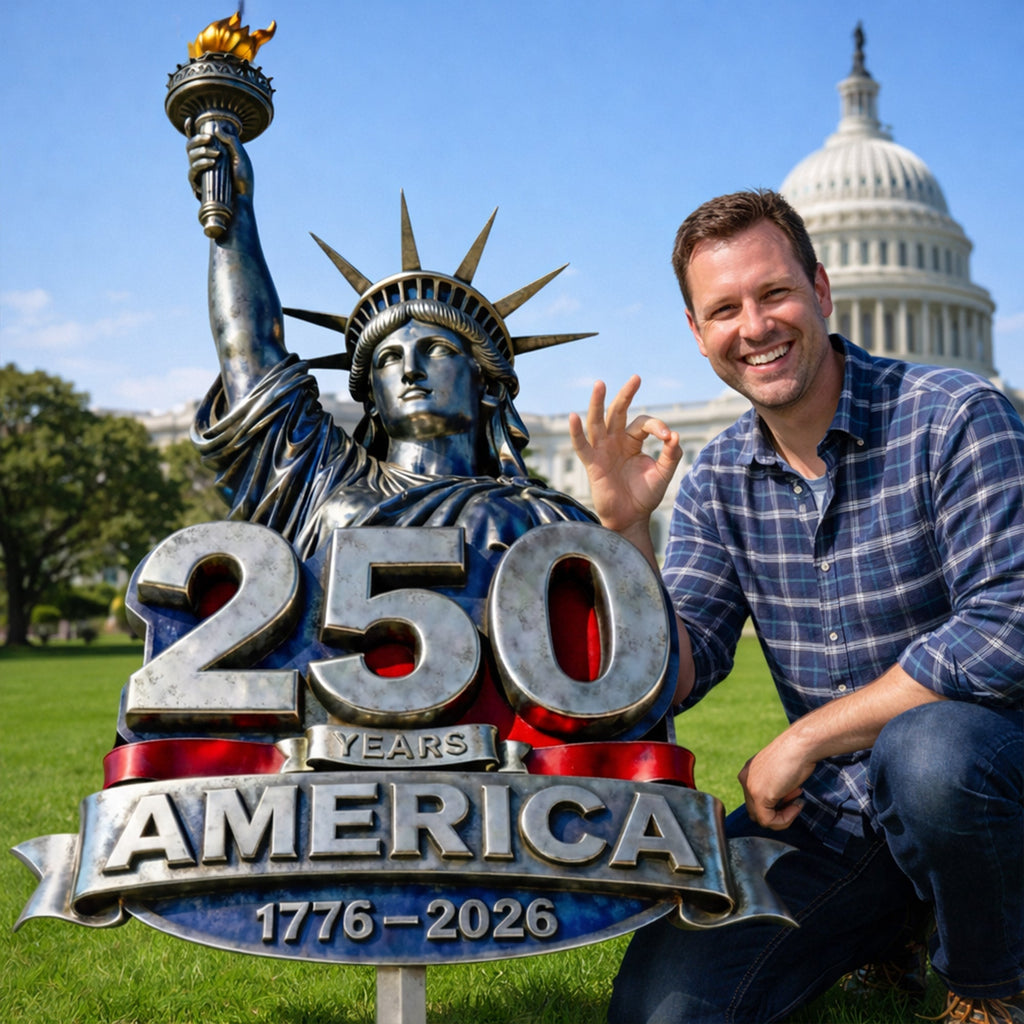 Personalized Metal Garden Stake Sign 250 Years America Gift for Family