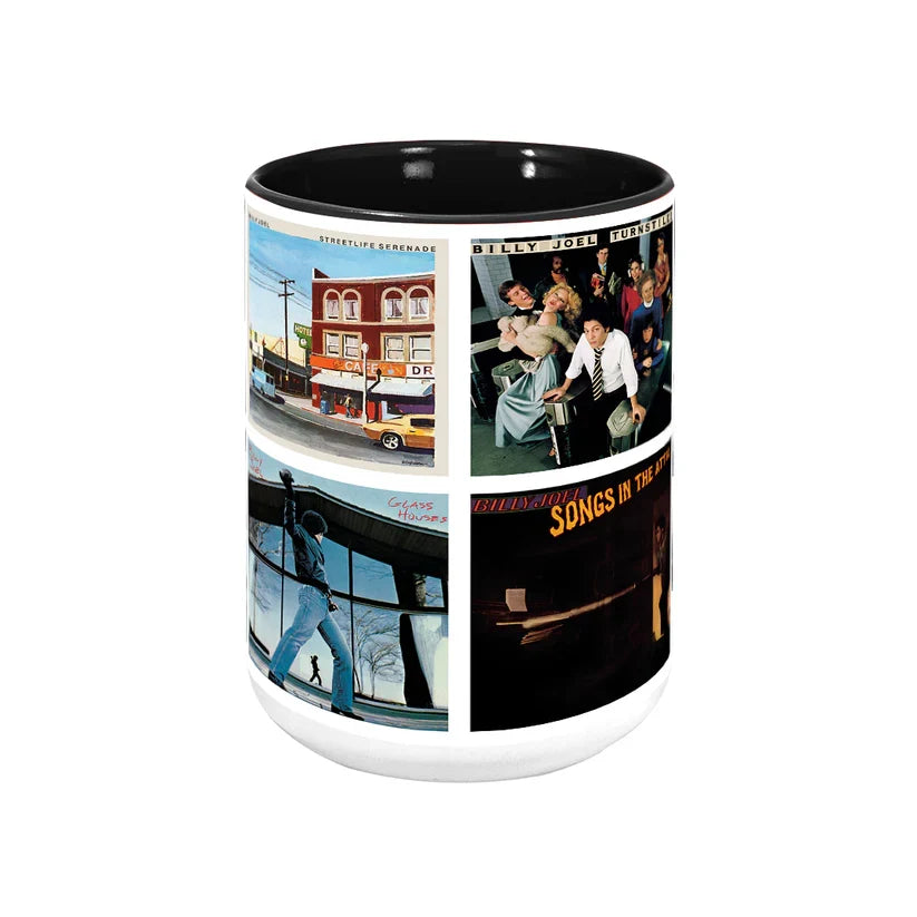 Billy Joel Album Cover Retro Ceramic Mug Gift for Music Lovers GradoCreations