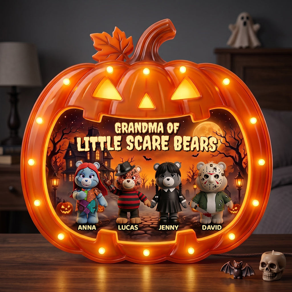 Personalized Halloween Acrylic Light Box Gift for Grandma Acrylic Light Box GradoCreations