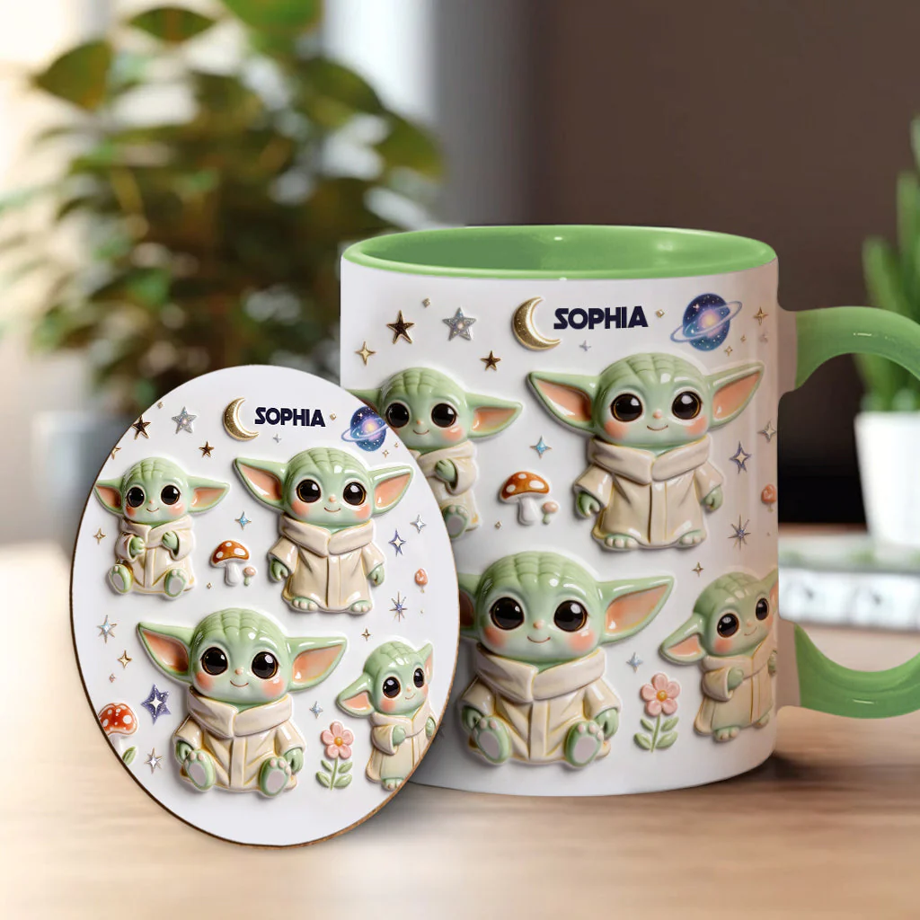 Personalized Galaxy Alien Mug Cute Gift for Movie Fans