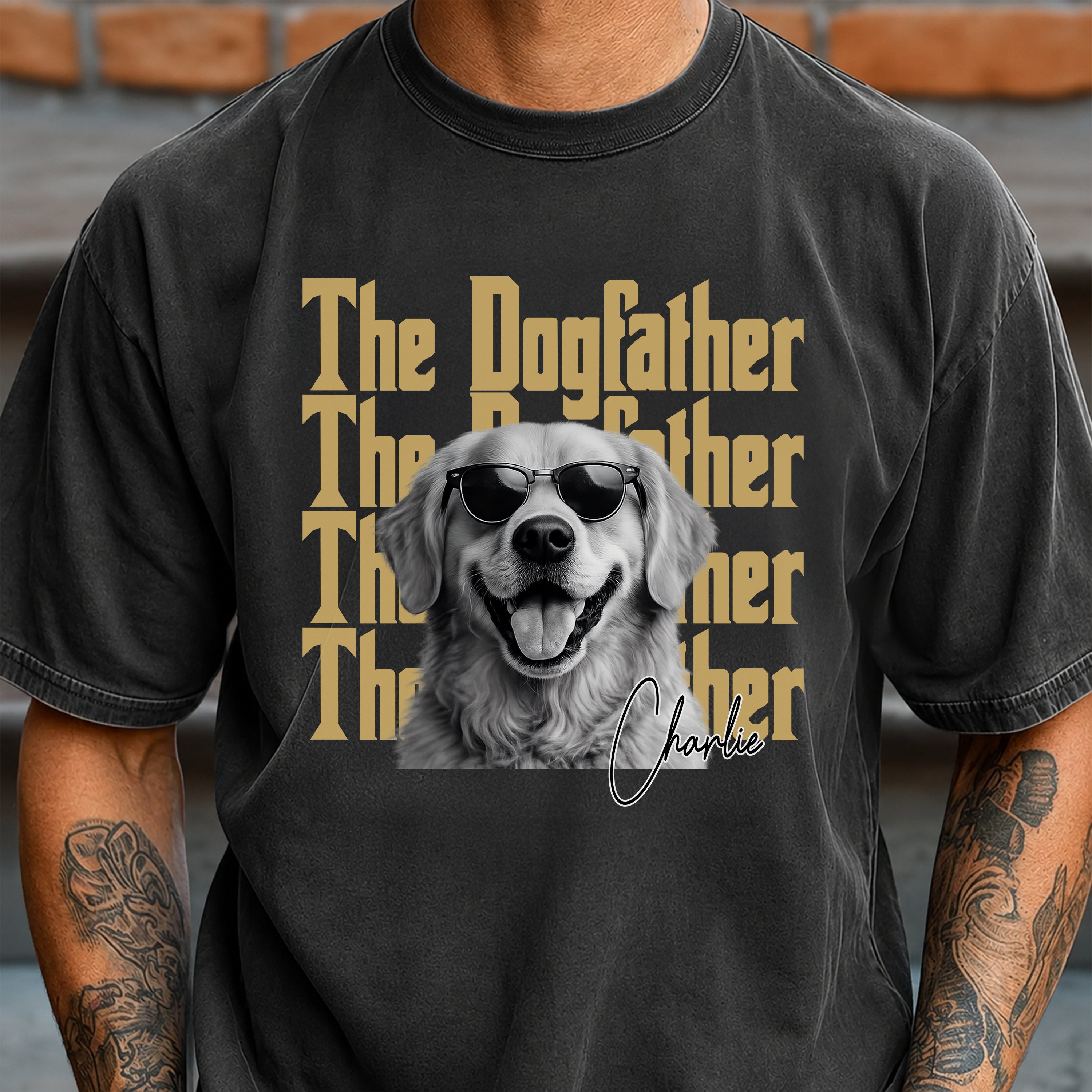 Personalized Vintage Photo Comfort Shirt for Dog Cat Lovers Comfort Shirt GradoCreations