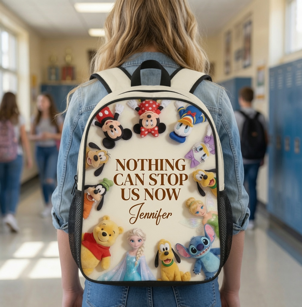 Personalized Disney School Backpack Lunch Bag Pencil Case | Girls Gift School Backpack GradoCreations