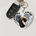 Personalized Heart Acrylic Keychain Perfect Gift for Couples