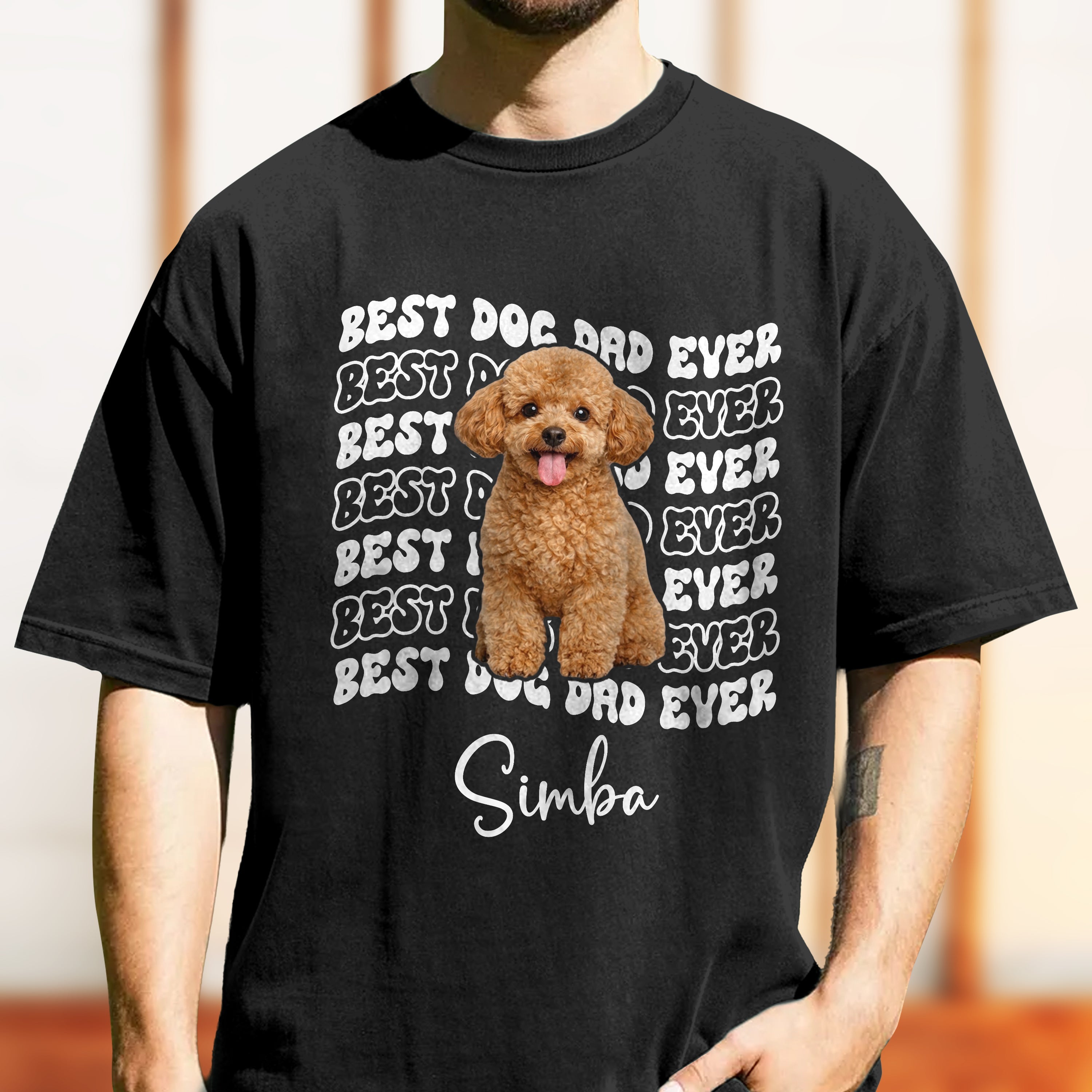 Personalized Photo Comfort Shirt Best Dog Dad Gift for Father's Day Comfort Shirt FIX GradoCreations