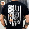 Personalized Father's Day Shirt Best Dog Dad Gift Custom Design HN590 - Tshirt Back GradoCreations