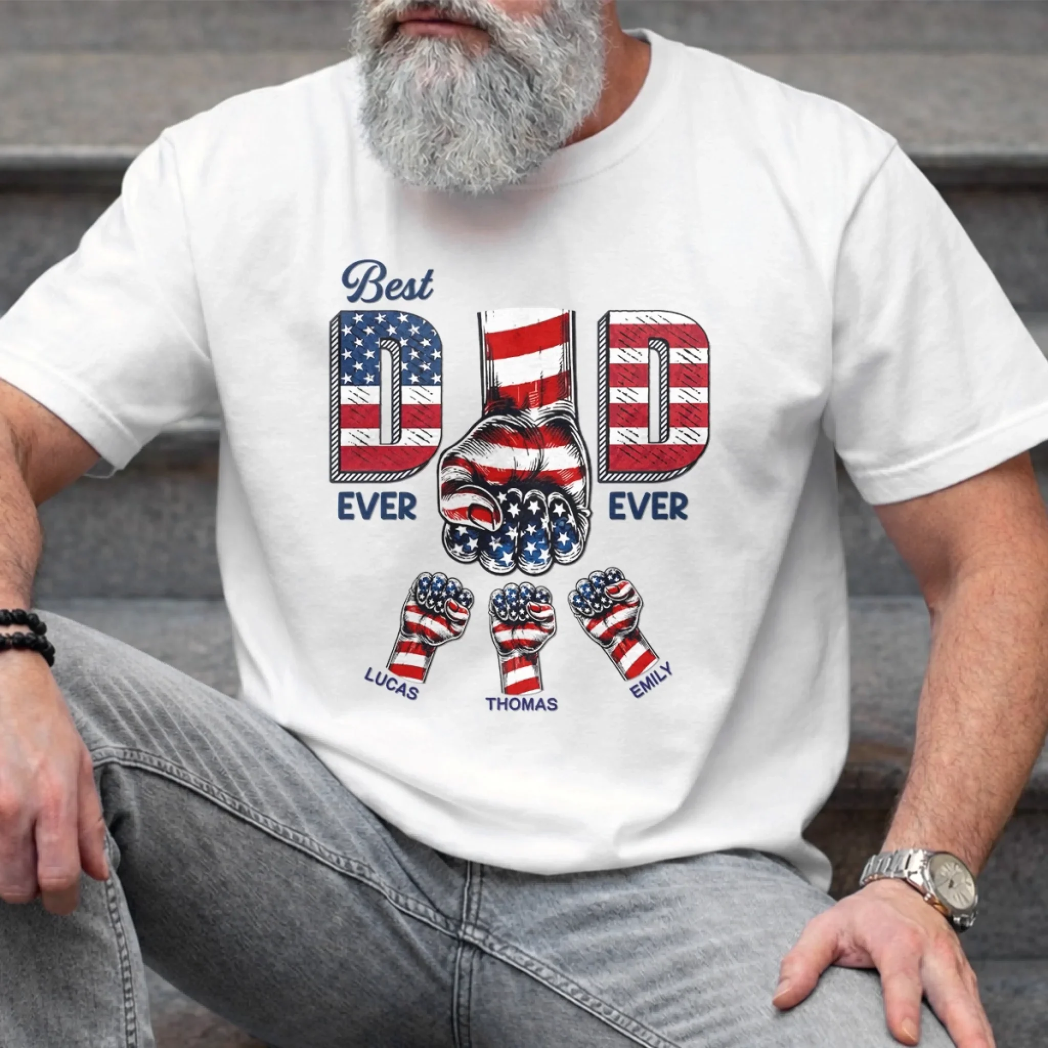 Personalized Patriotic Shirt for Dad | 250th Anniversary Gift