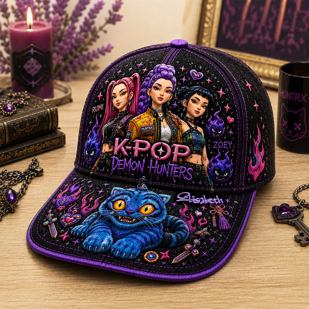 Personalized K-Pop Fantasy Cap Custom Name Gift for Fans Classic Cap GradoCreations