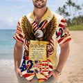 Personalized Patriotic Hawaii Shirt 250th Anniversary Gift for Dad HN590 - AOP Hawai Shirt GradoCreations