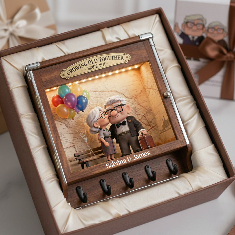 Personalized Hanging Rack for Couples | Unique Movie Gift
