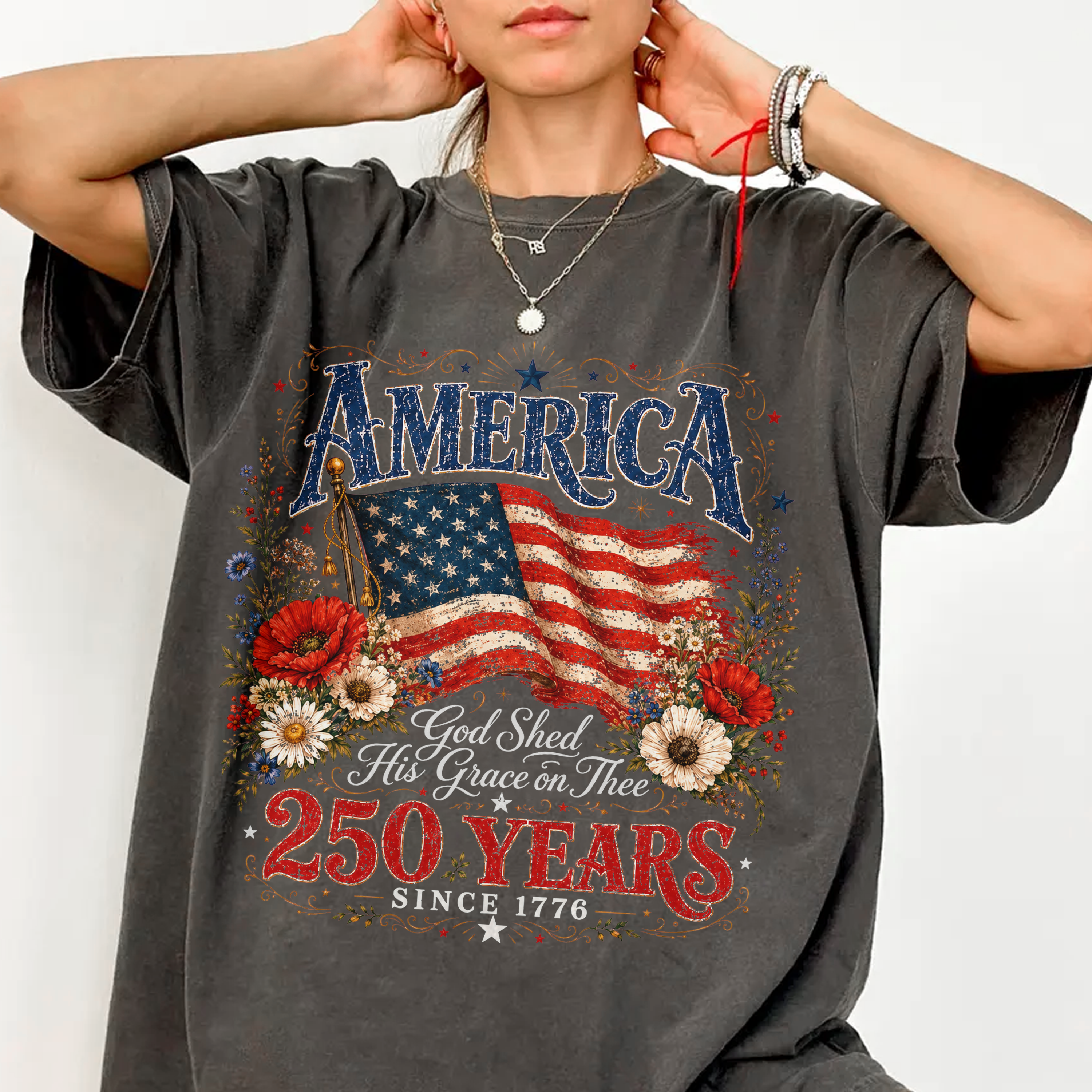 Personalized Comfort Shirt 250th USA Anniversary Gift Comfort Shirt GradoCreations