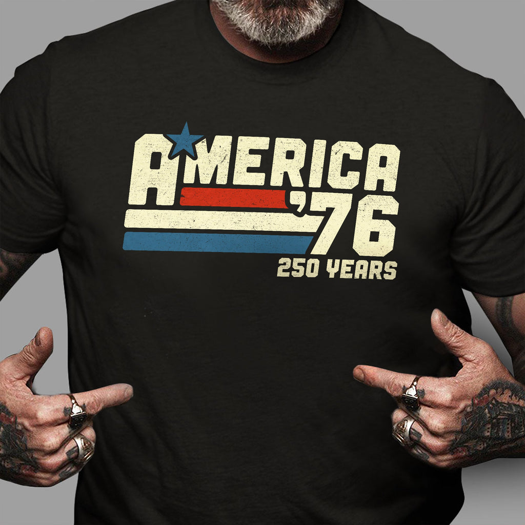 Personalized Retro 4th of July Comfort Shirt Custom Name Gift Comfort Shirt GradoCreations