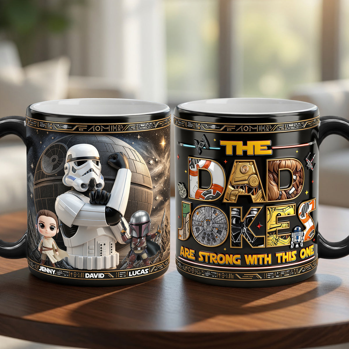 Personalized Color Changing Coffee Mug Dad Jokes Gift for Father's Day