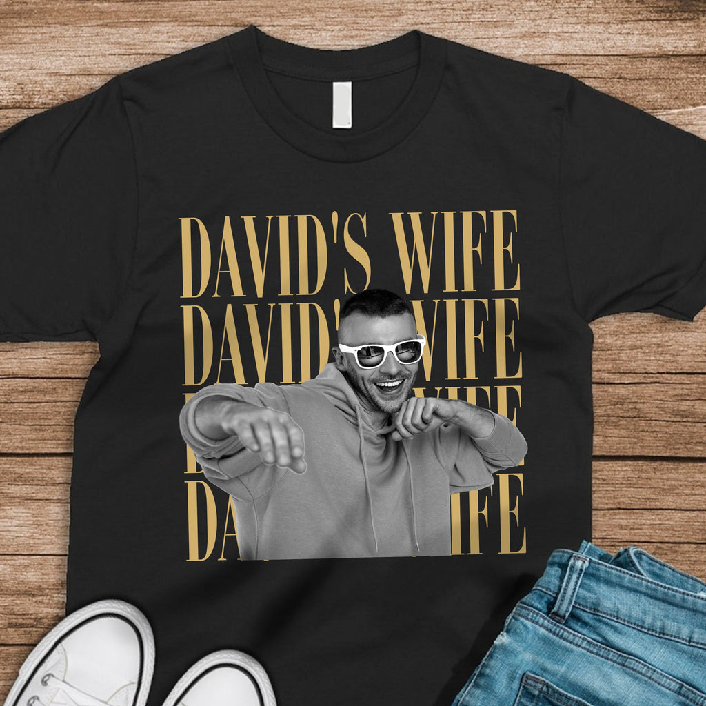 Personalized Vintage Photo T-Shirt Custom Gift for Wife/Husband Anniversary HN590 - Tshirt GradoCreations