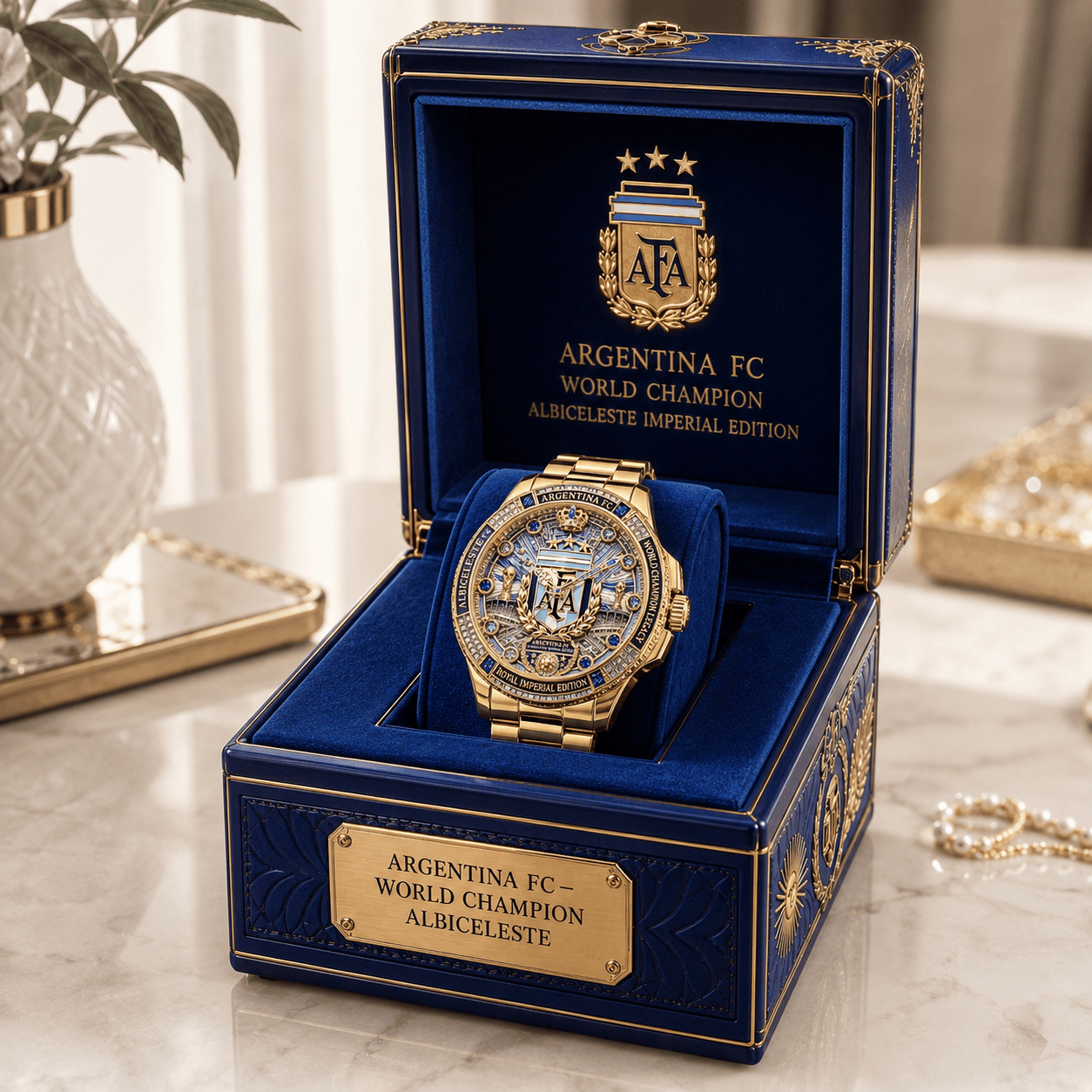 Argentina Soccer Championship Watch Gift for Sports Lovers - Customizable