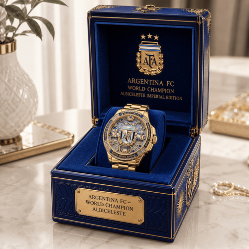 Argentina Soccer Championship Watch Gift for Sports Lovers - Customizable Men's Wrist Watch GradoCreations