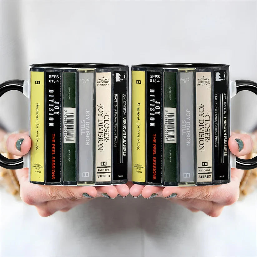 Joy Division Retro Cassette Accent Mug Gift for Music Lovers GradoCreations