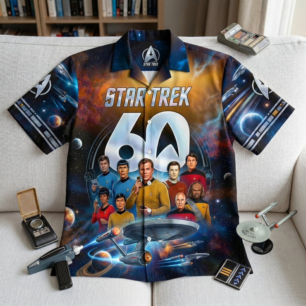 Personalized Star Trek 60th Anniversary Hawaiian Shirt Gift for Movie Fans Hawaiian Shirt GradoCreations