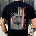 Custom Photo Best Cat Dad Ever Shirt Gift for Cat Lovers HN590 - Tshirt Back GradoCreations