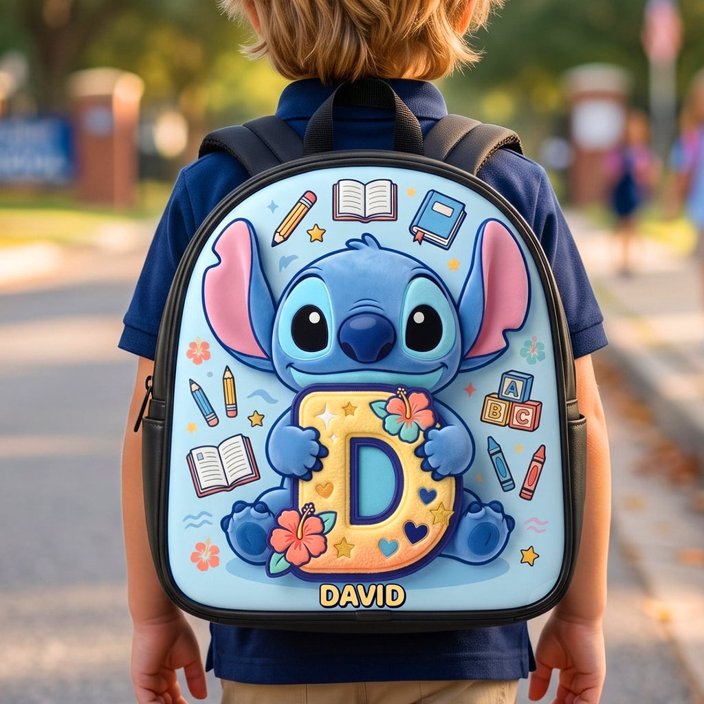 Personalized Cute Alien Backpack with Name for Kids - Back to School Gift