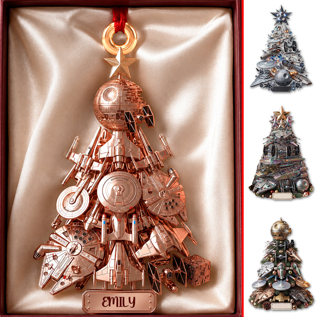 Personalized Acrylic Ornament Galaxy Warrior for Space Lovers Ornament GradoCreations