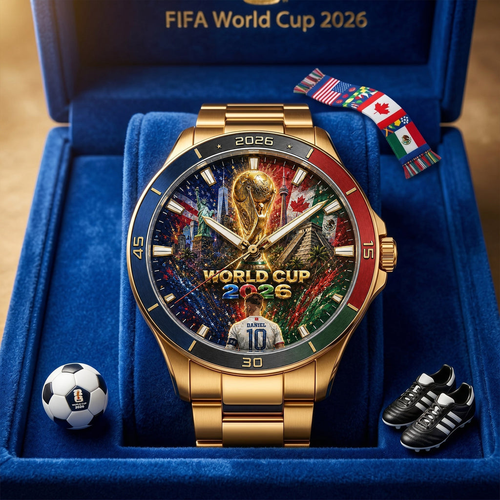 Personalized Men's Watch World Cup 2026 Gift for Him