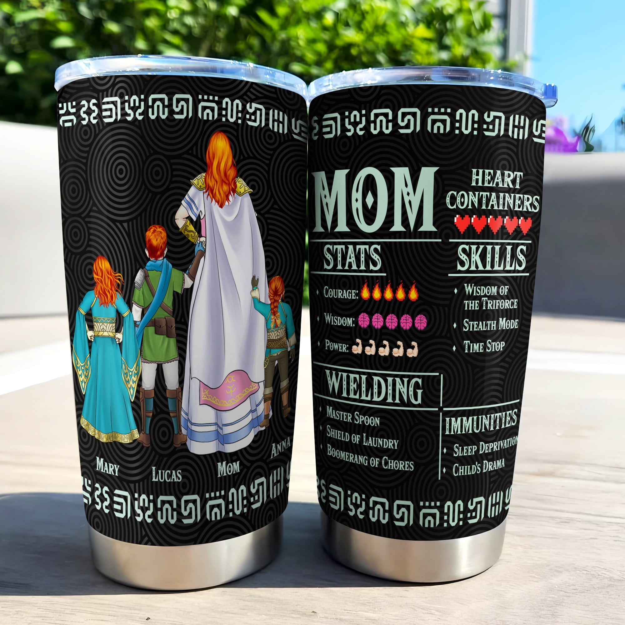 Personalized Zelda Mom Tumbler Stainless Steel Gift for Mother's Day