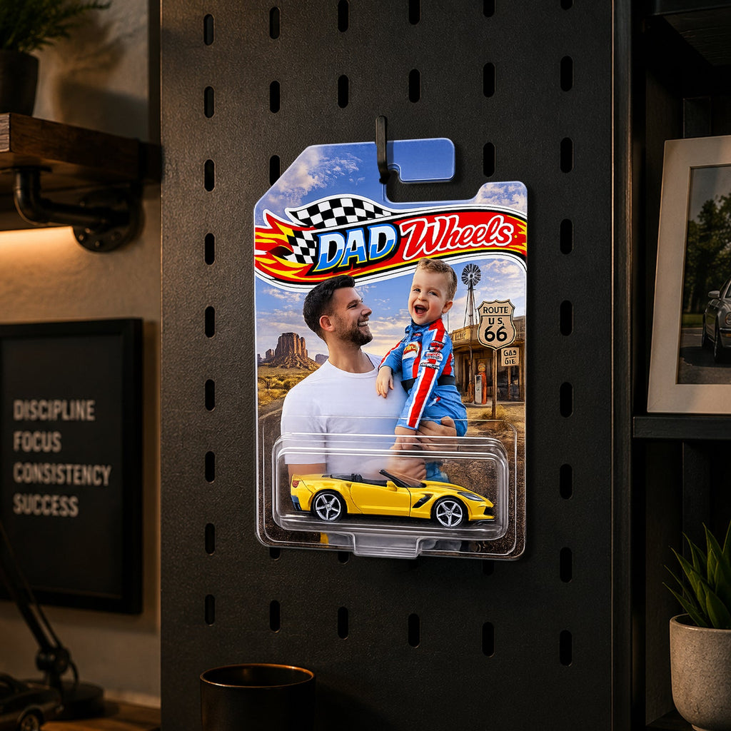 Personalized Photo Road Route 66 Diecast Car Gift for Dad HN590 - Hot Wheels GradoCreations