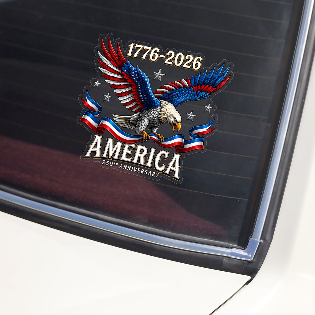 250th Anniversary American Eagle Decal Sticker for Car Decal Sticker GradoCreations