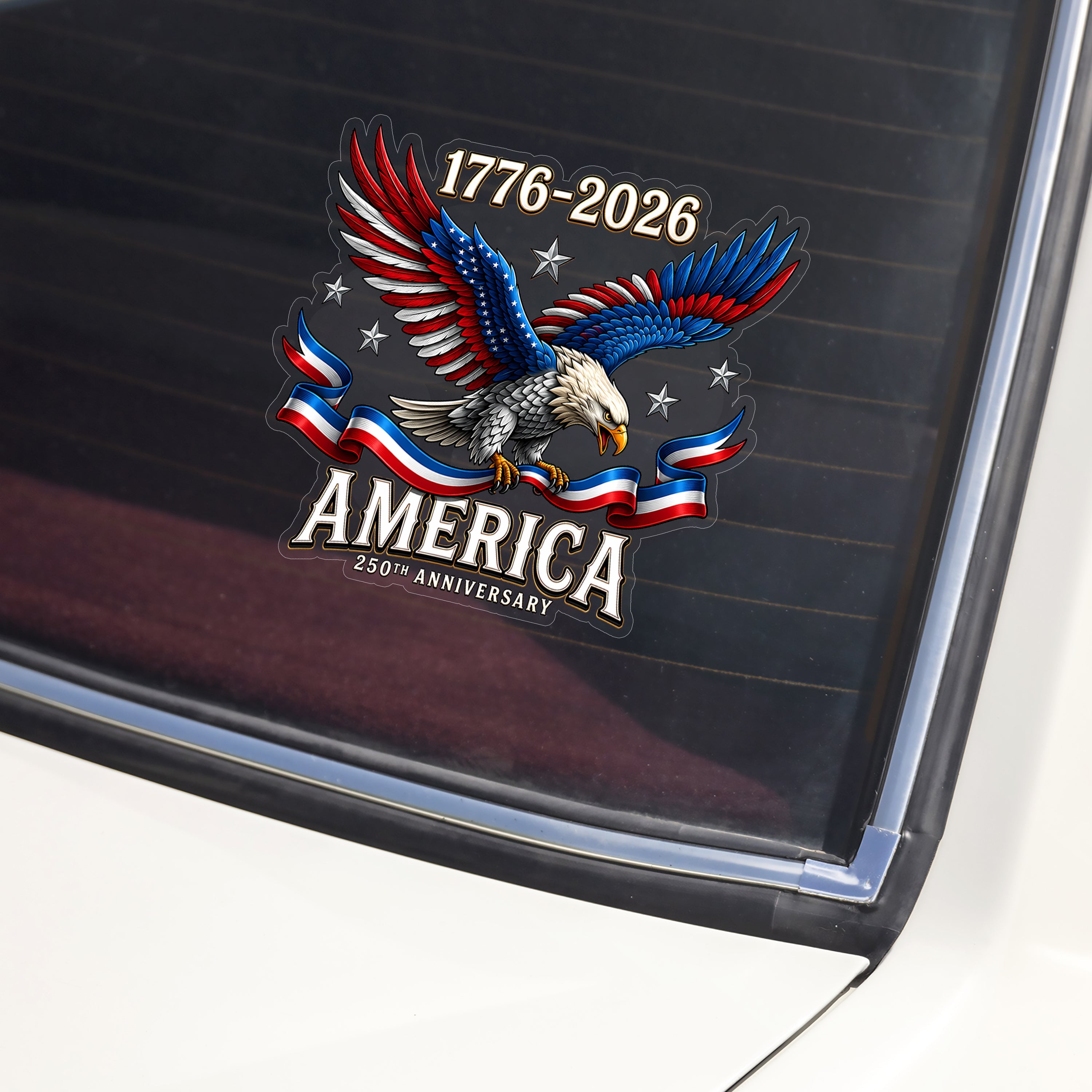 250th Anniversary American Eagle Decal Sticker for Car Decal Sticker GradoCreations