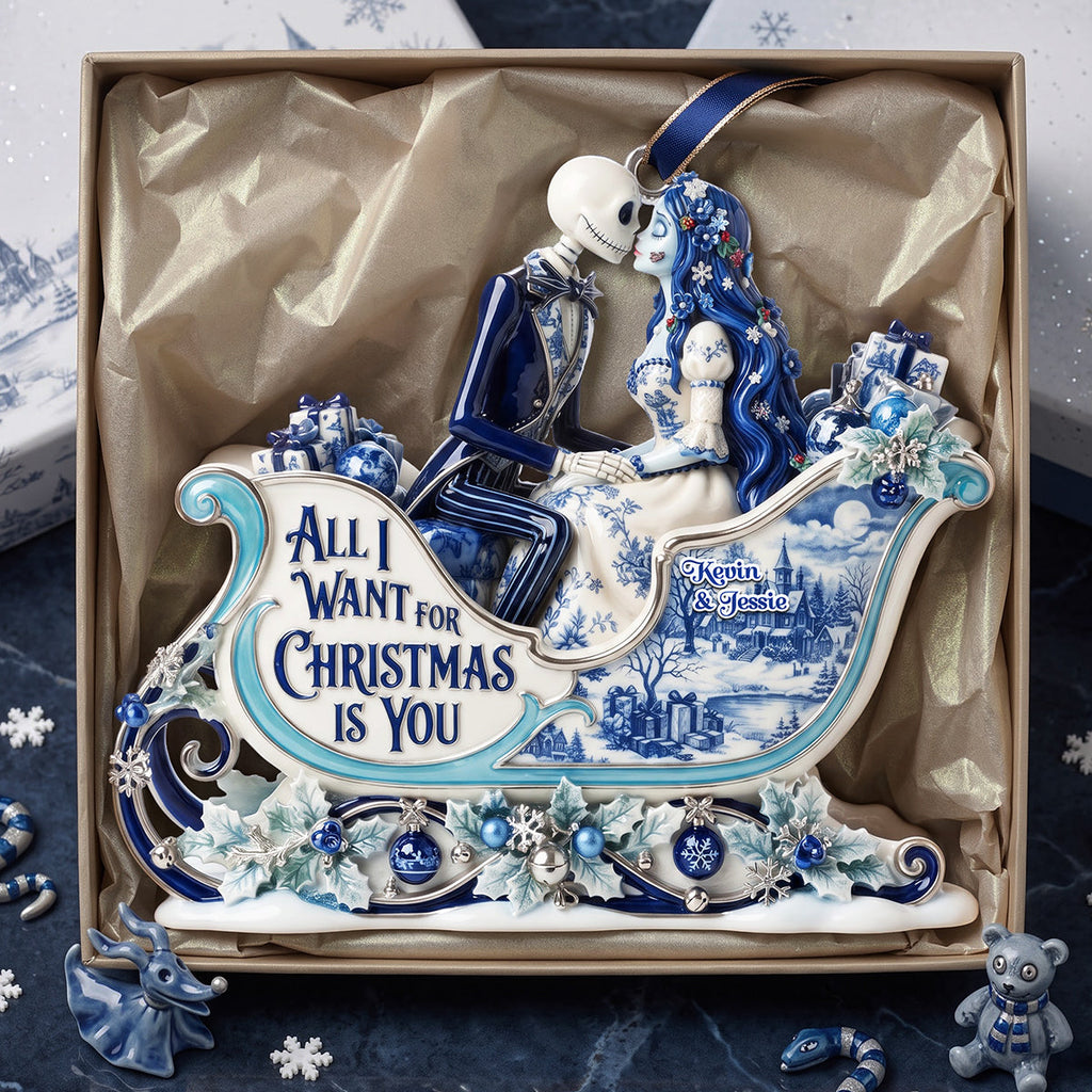 Personalized Acrylic Christmas Ornament for Couple - Unique Gift Idea Ornament GradoCreations