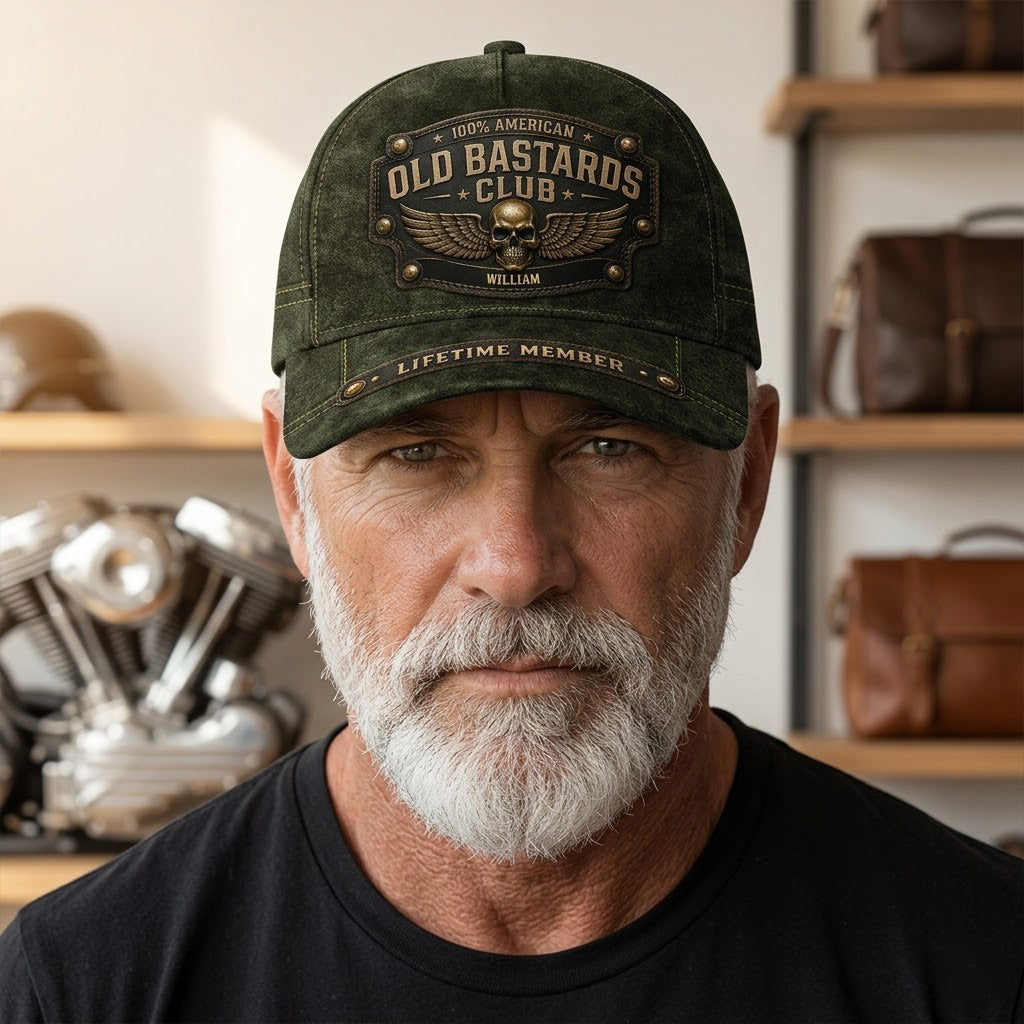 Personalized Funny Lifetime Membership Cap Gift for Dad HN590 - AOP Cap GradoCreations
