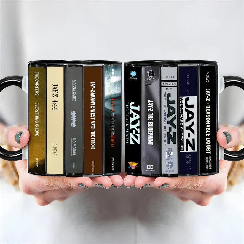 Retro Jay-Z Cassette Accent Mug Classic Music Gift GradoCreations