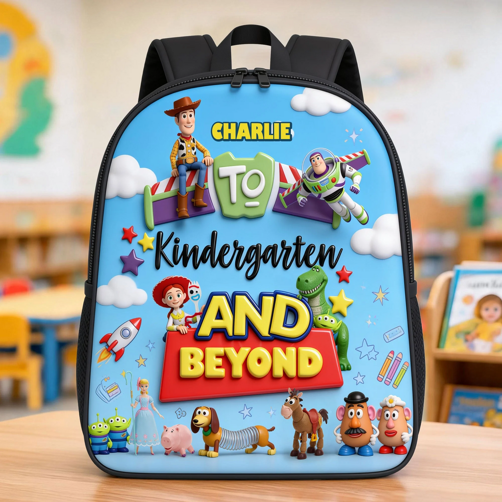 Personalized Backpack Set for Kids with Lunch Bag, Pencil Case & Water Bottle - Back to School Gift