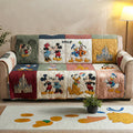 Personalized Quilted Sofa Cover Disney Characters Gift for Her Quited Sofa Cover GradoCreations