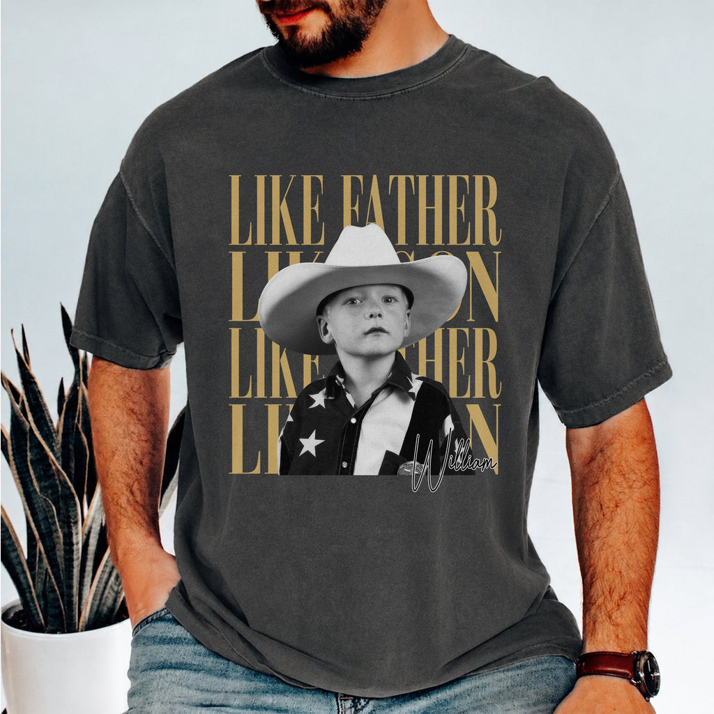 Custom Photo Comfort Shirt Gift for Father & Daughter Comfort Shirt GradoCreations
