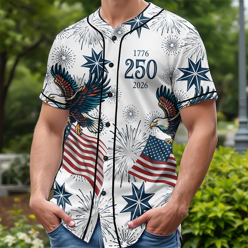 Personalized American Eagle Jersey Shirt Custom Name Gift Jersey Baseball Shirt GradoCreations