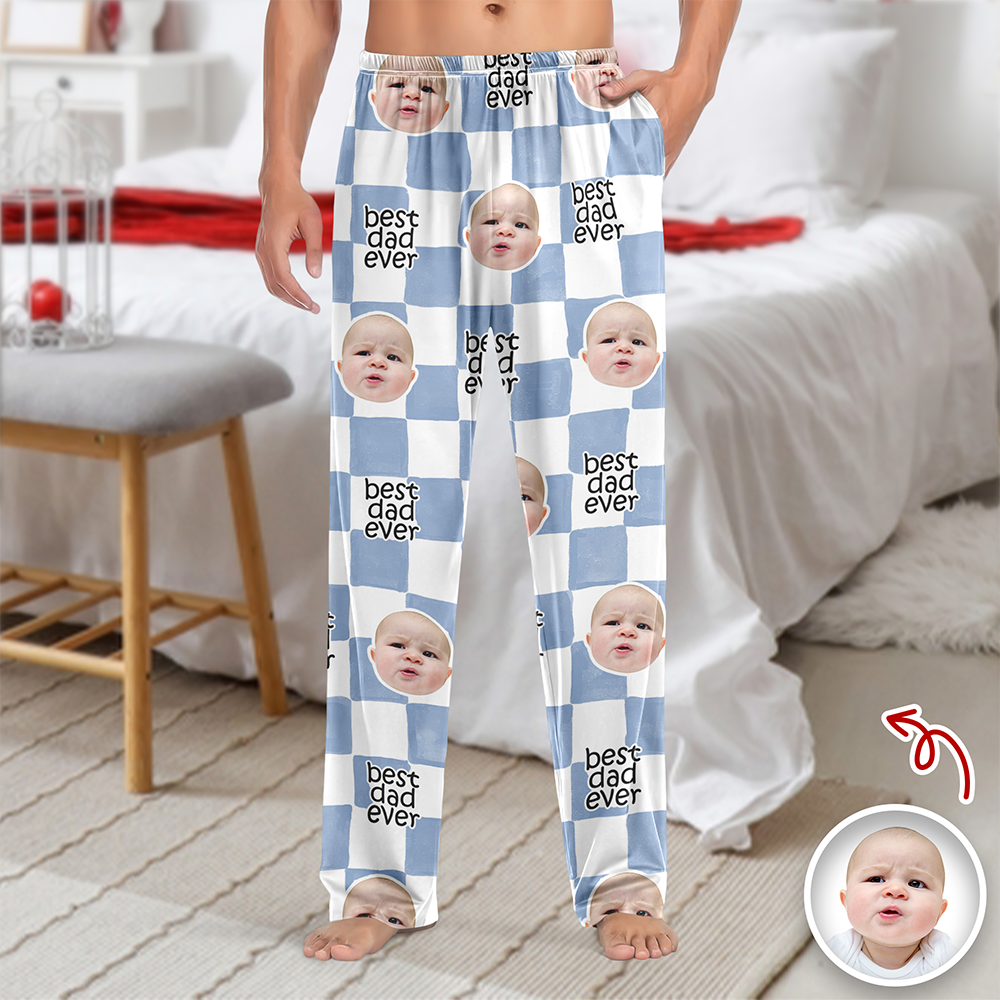 Personalized Retro Sweatpants Custom Photo Gift for Dad HN590 - Sweatpants FIX GradoCreations
