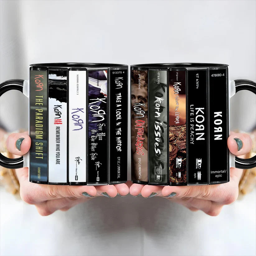 Korn Cassette Design Accent Mug Retro Drinkware Gift GradoCreations