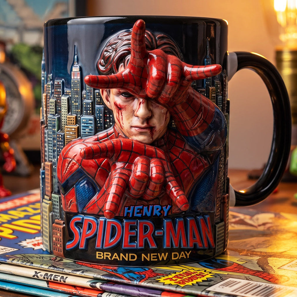 Personalized Comic Style Accent Mug for Movie Fans Mug GradoCreations