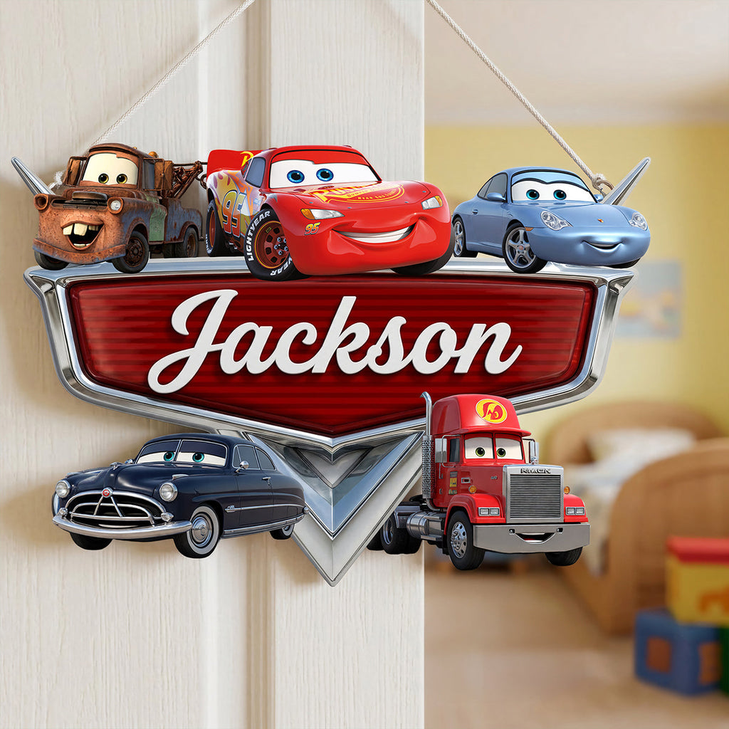 Personalized Movie Themed Metal Sign for Kids - Custom Name Decor