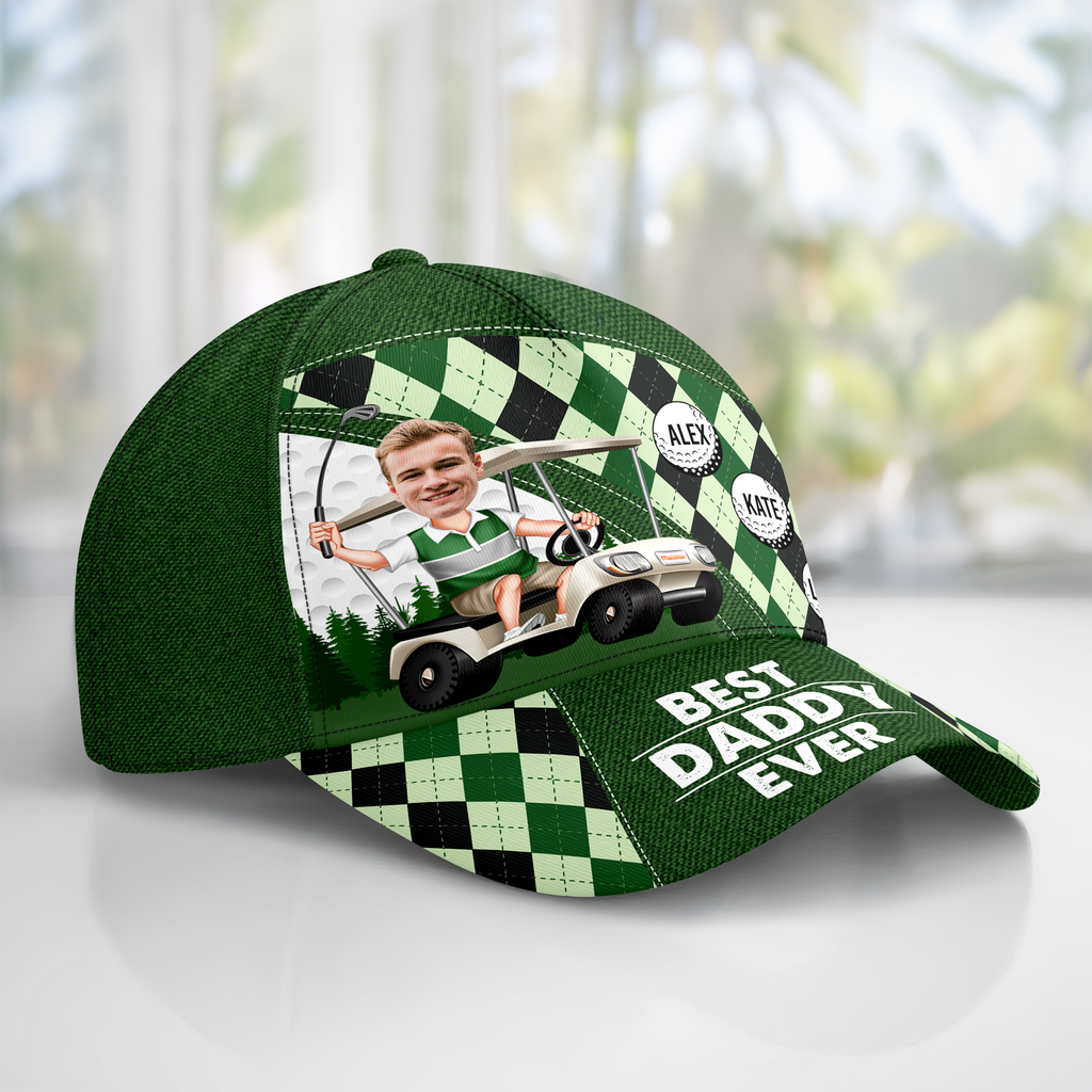 Personalized Golf Cap Custom Name Gift for Dad Father’s Day HN590 - AOP Cap GradoCreations
