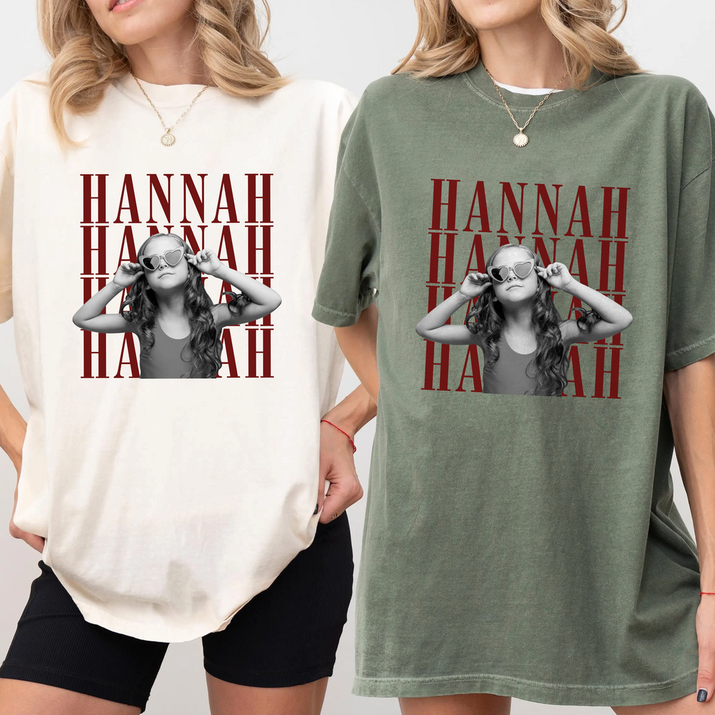Custom Kid Photo Vintage Comfort Shirt Unique Family Gift Comfort Shirt GradoCreations