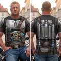 Personalized 3D T-Shirt with Space Warrior Design for Him - Gift Idea for Movie Fans AOP Tshirt GradoCreations