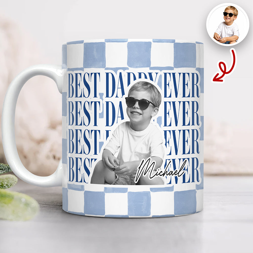 Personalized Vintage Photo Mug Custom Gift for Parents HN590 - edge to edge mug GradoCreations