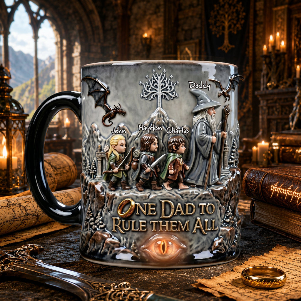 Personalized Ceramic Coffee Mug for Dad - Unique Father's Day Gift