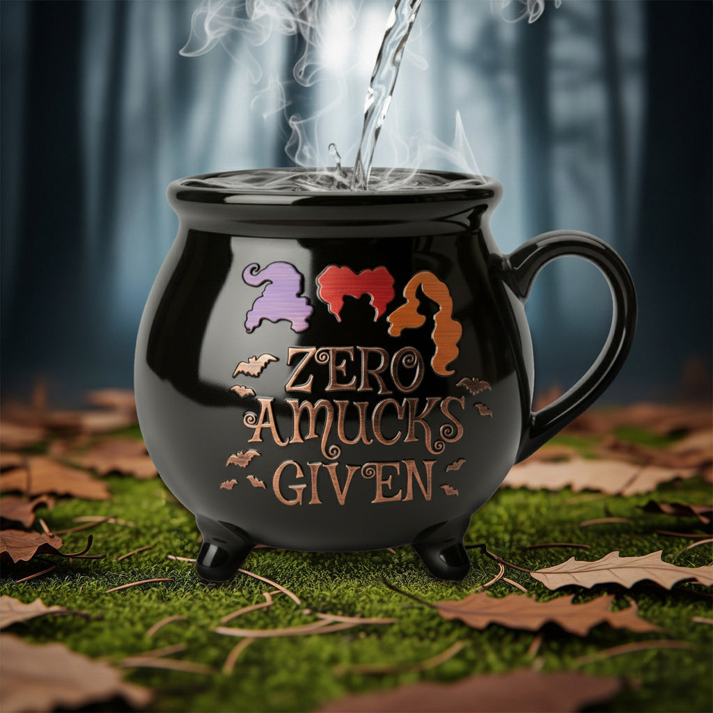 Custom Witch Cauldron Coffee Mug Personalized Gift for Her - Halloween Cauldron Coffee Mug GradoCreations