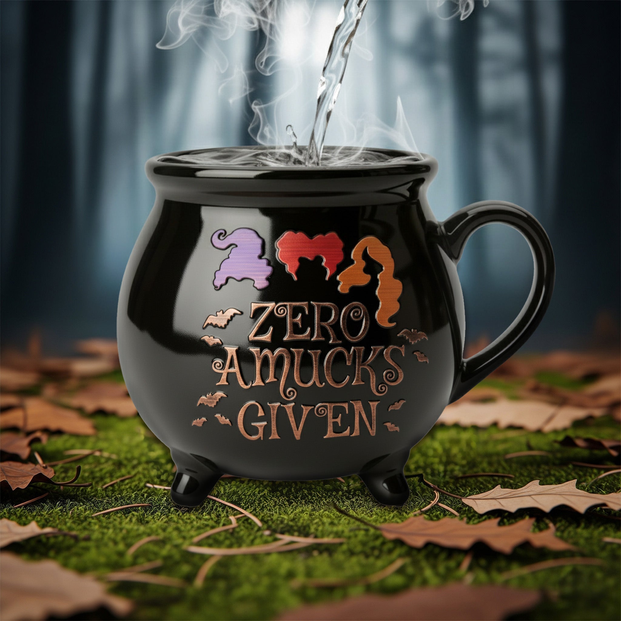 Custom Witch Cauldron Coffee Mug Personalized Gift for Her - Halloween Cauldron Coffee Mug GradoCreations