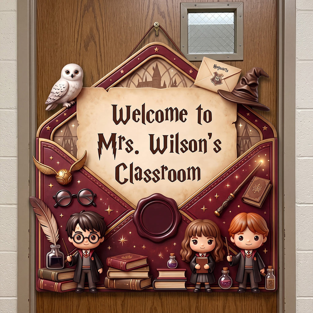 Personalized Teacher Classroom Wood Sign Gift for Teacher Wood Sign GradoCreations