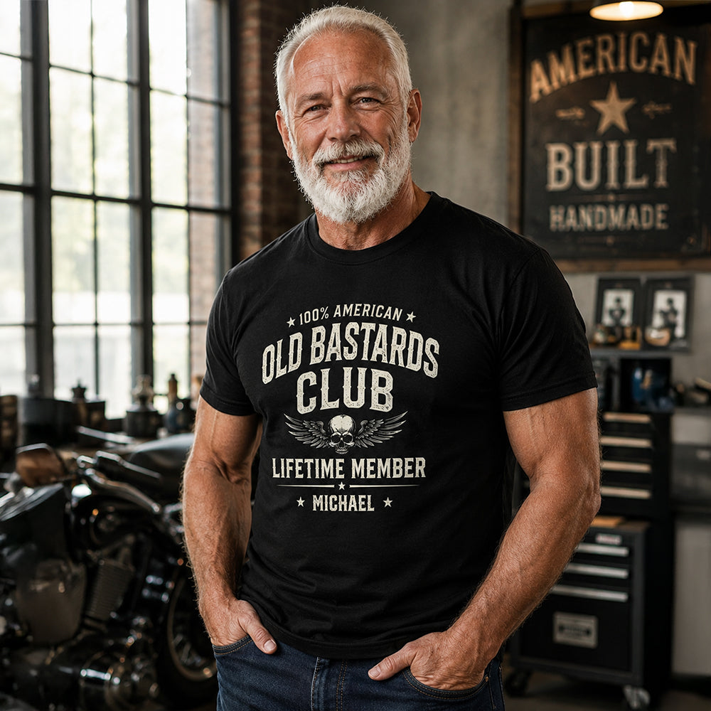 Personalized Dark Shirt Custom Name 100% American Gift for Dad HN590 - Tshirt GradoCreations
